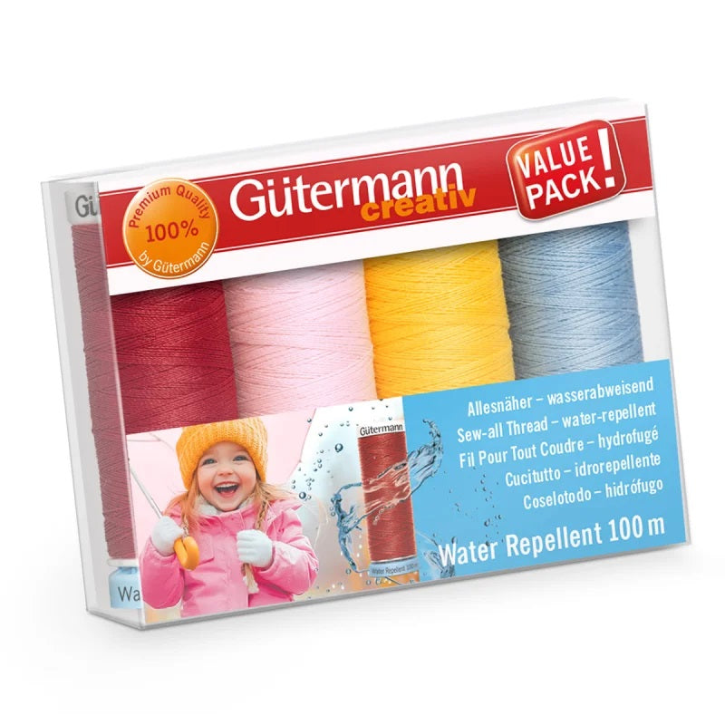 Gütermann Allesnäher (wasserabweisend / 100 m / 4er Pack)