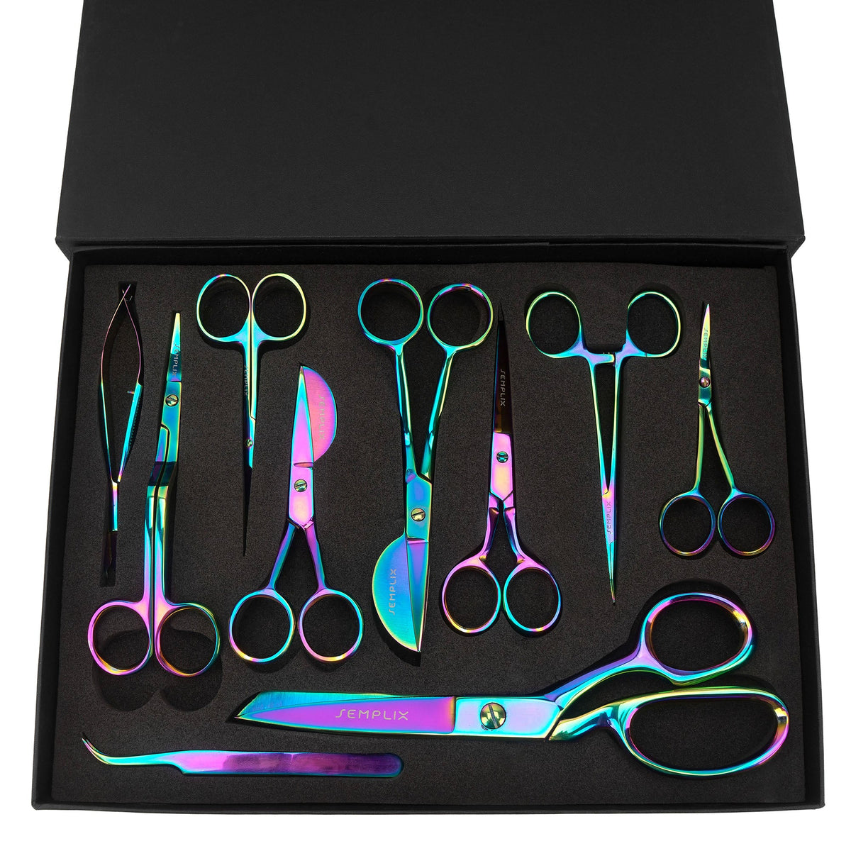 Semplix Scheren-Set (muticolor / 10-teilig / mit Geschenkbox)