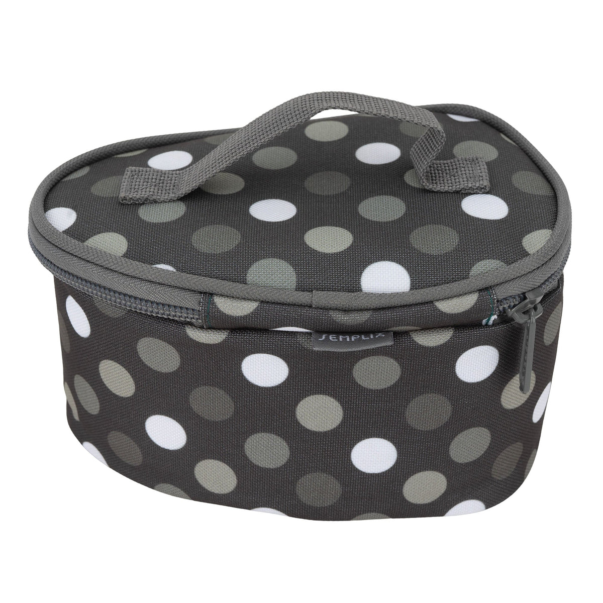 Semplix Soft-Reisebügeleisentasche Polka Dots anthrazit
