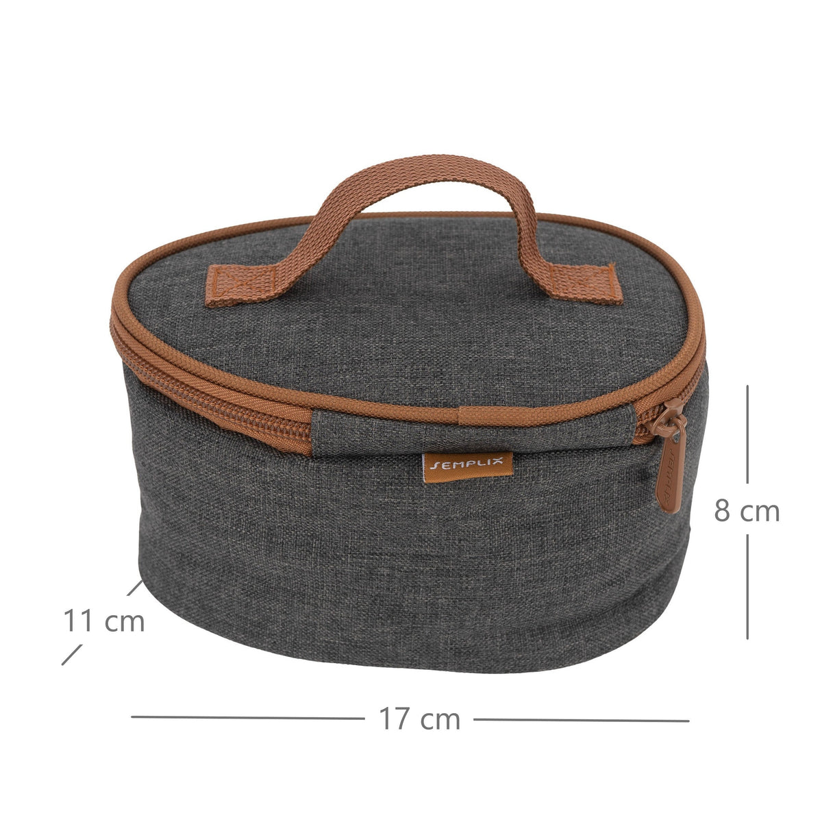 Semplix Soft-Reisebügeleisentasche anthrazit/braun