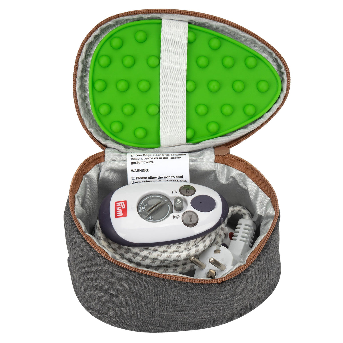 Semplix Soft-Reisebügeleisentasche anthrazit/braun