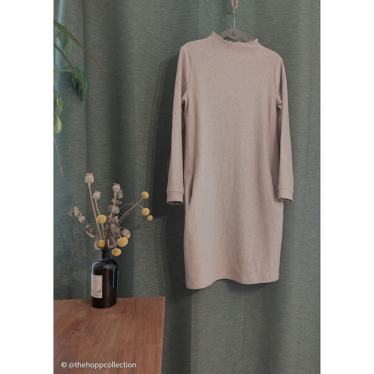 Baumwoll Sweat Stoff Eike angeraut melange - Eike melange von Swafing