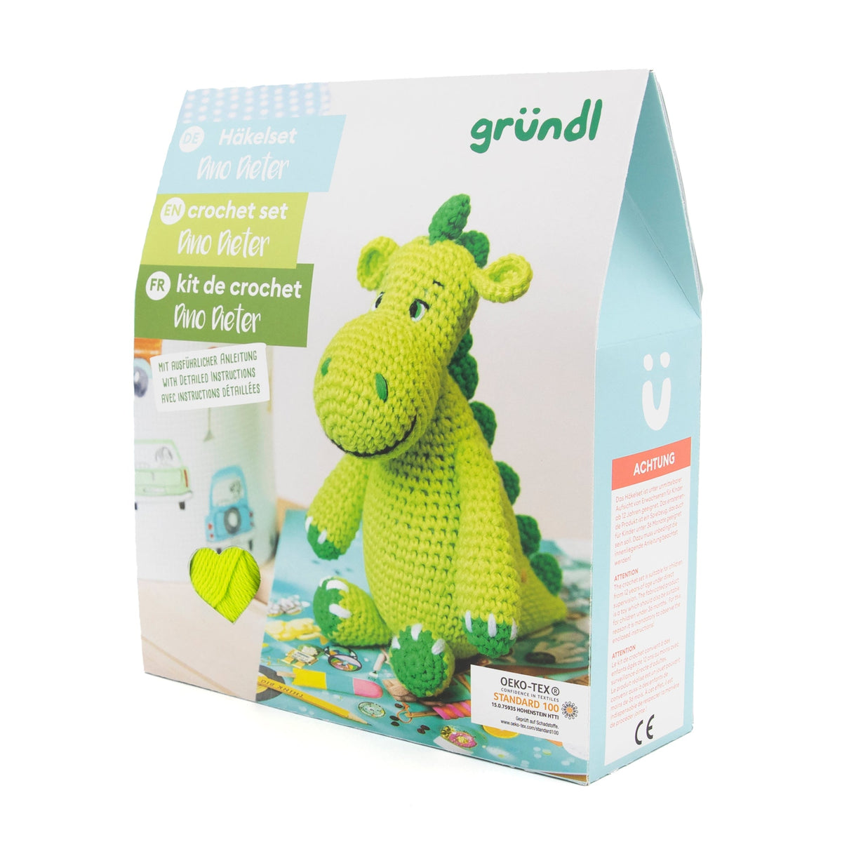 Gründl Dino Dieter Häkeltier-Box