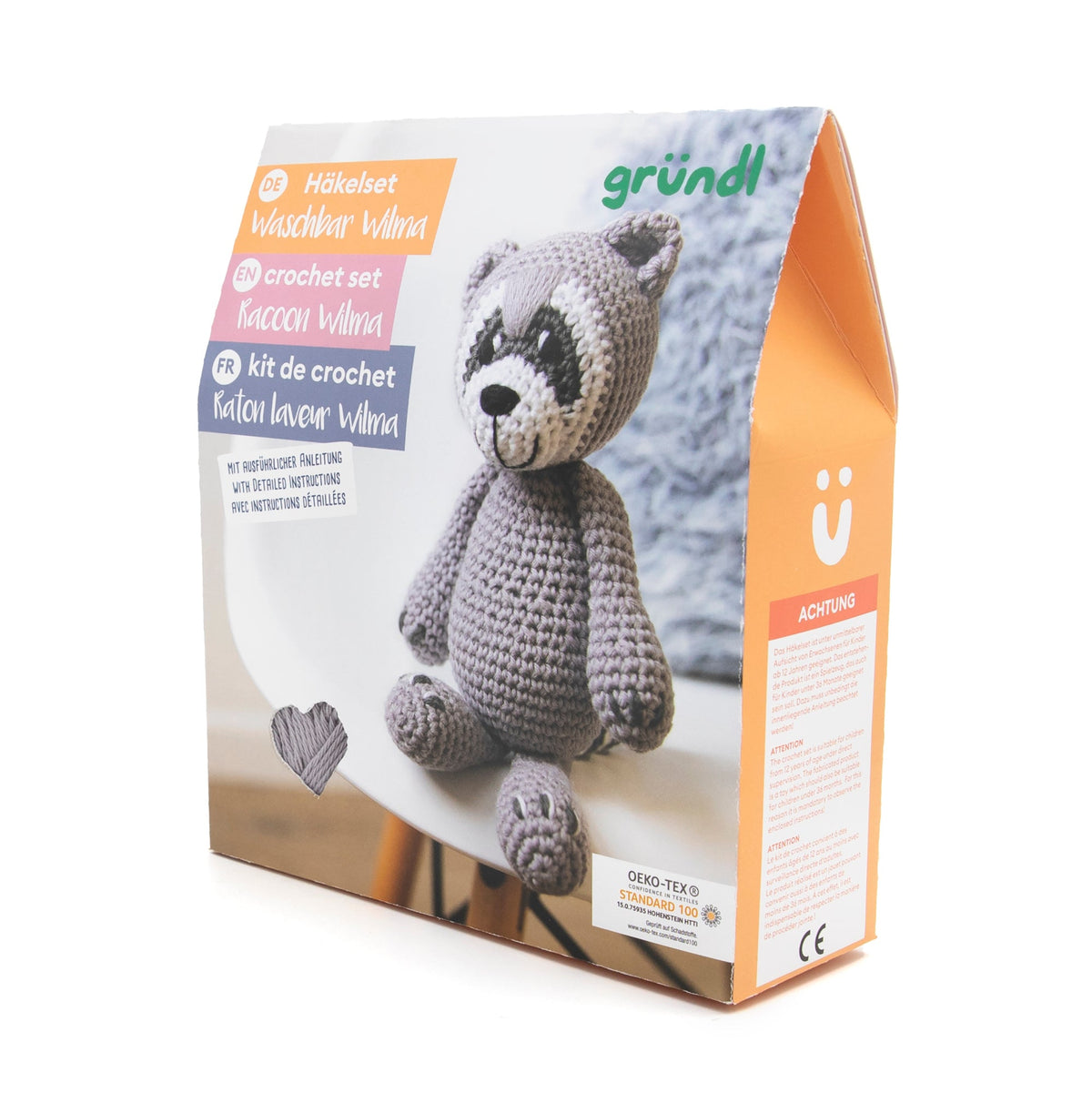 Gründl Waschbär Wilma Häkeltier-Box