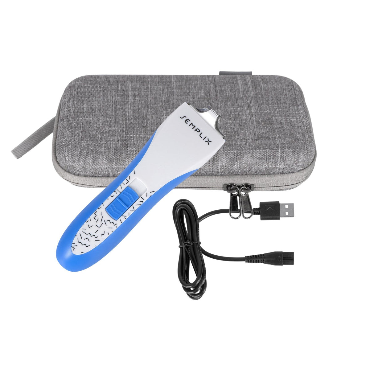 Semplix elektrischer Stichauftrenner mit Tasche und USB-Kabel (zum Entfernen von Stickereien)