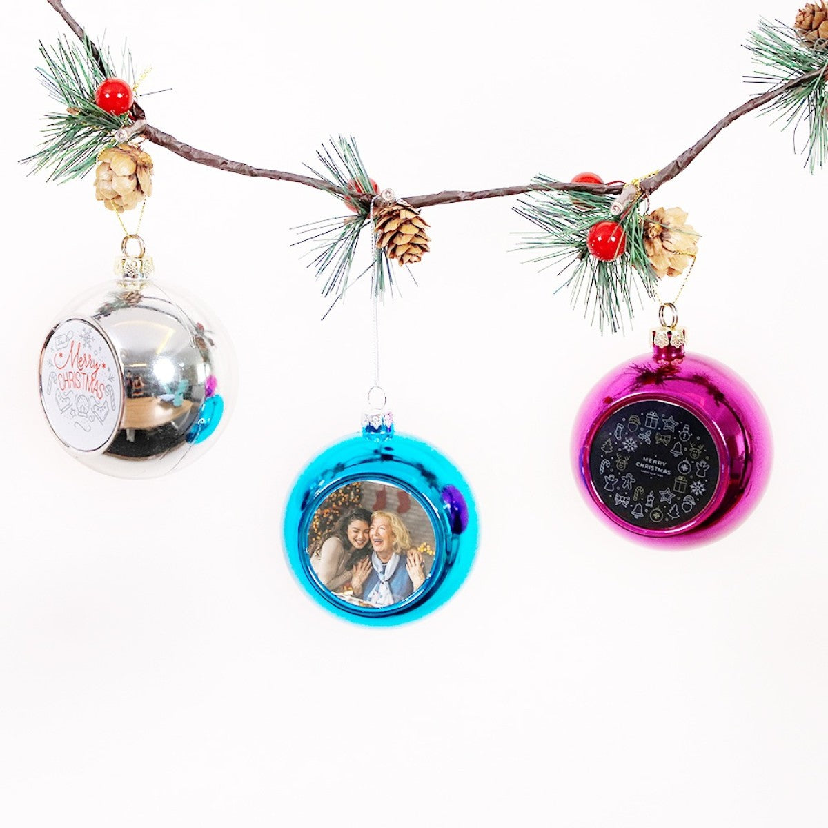 Weihnachtskugel zum Sublimieren (Kunststoff /  Ø 6 cm / verschiedene Farben)