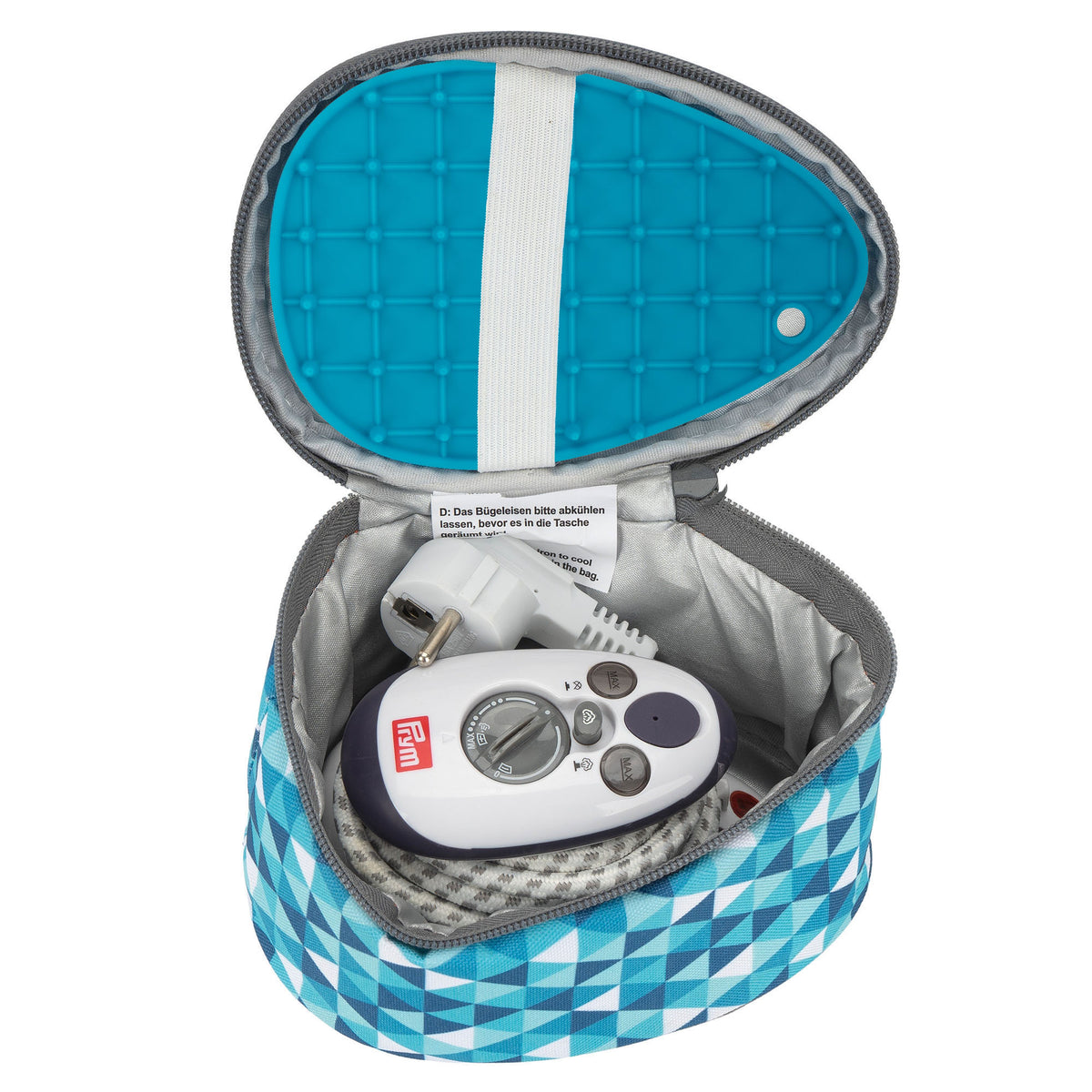 Semplix Mini-Dampfbügeleisen-Set Diamond petrol/türkis