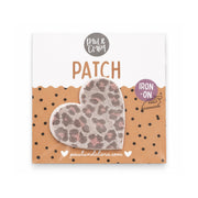Paul und Clara Iron-On Fluff-Patch Leo-Herz zum Aufbügeln
