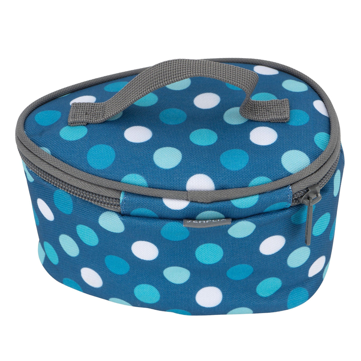 Semplix Mini-Bügeleisen Set + Unterlage Polka Dots petrol/türkis