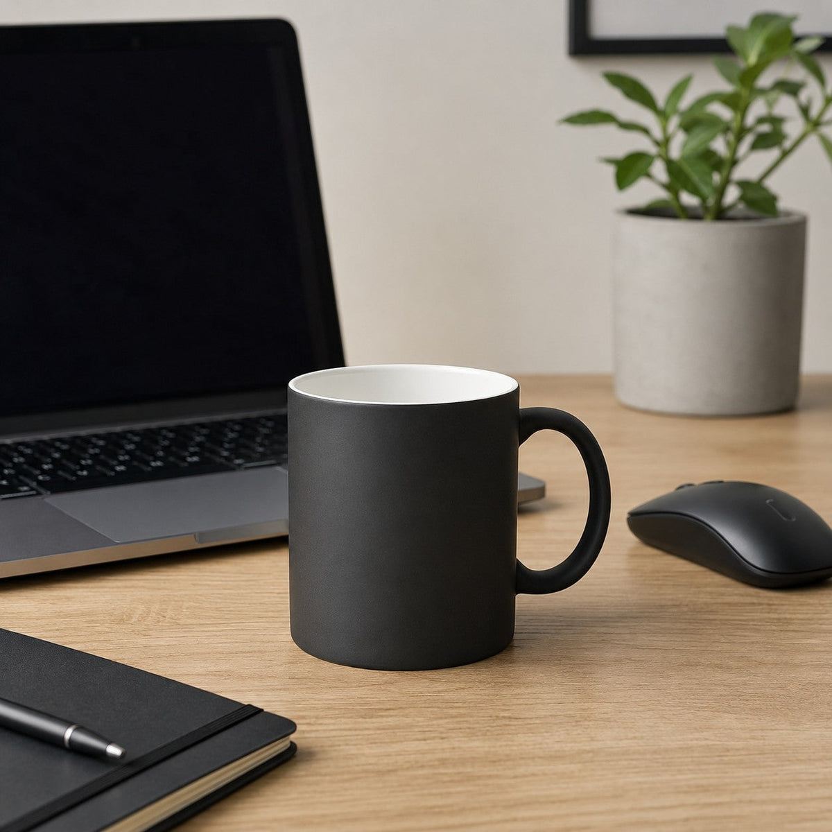 Sublimations-Tasse mit Farbwechsel (360 ml / schwarz)