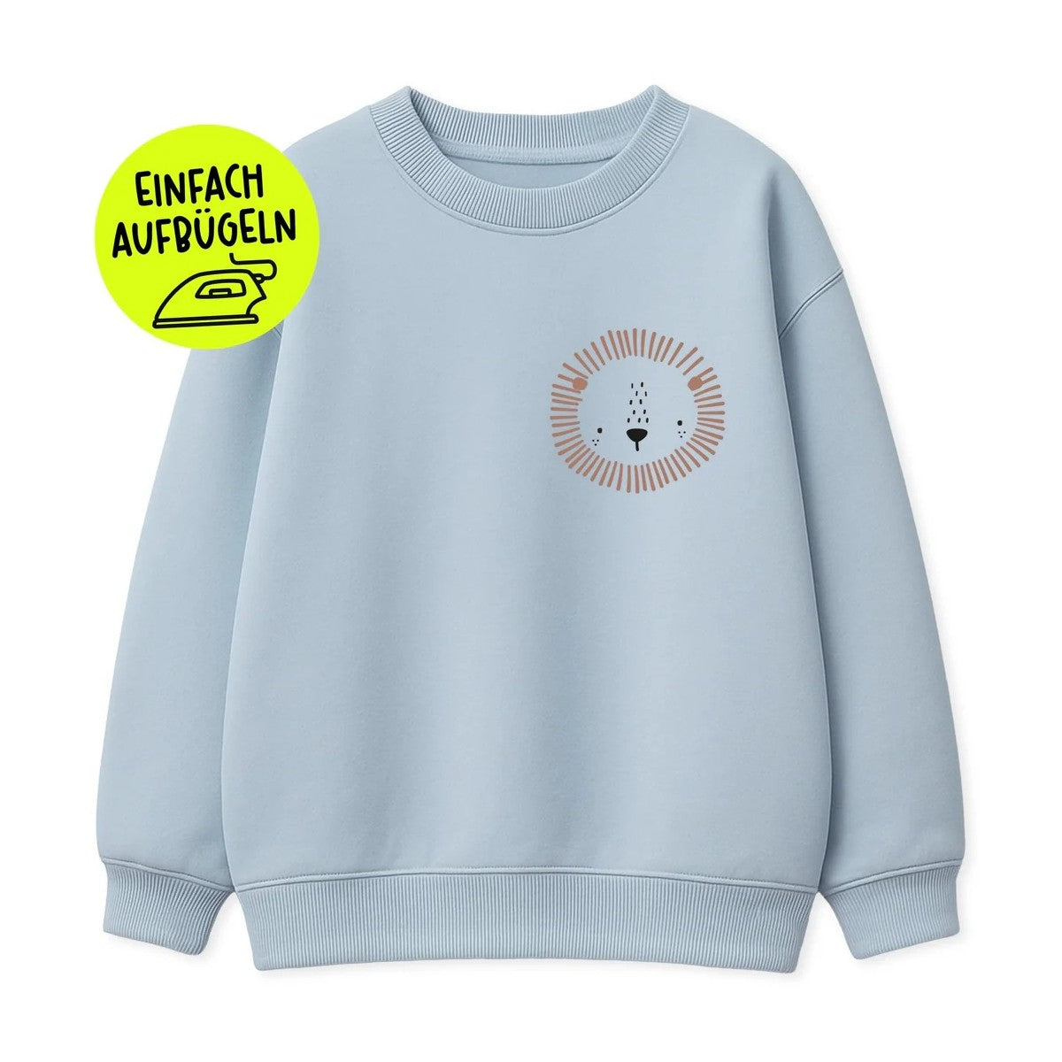 Paul und Clara Iron-On Flock-Patch Leo zum Aufbügeln