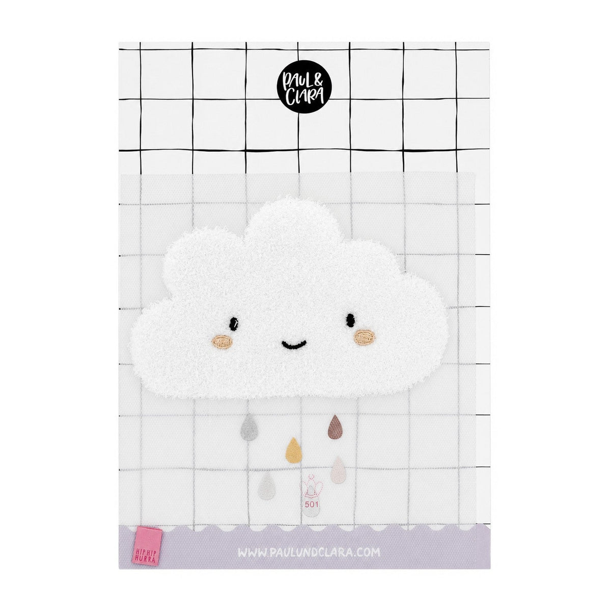Paul und Clara Teddy Patch Wolke