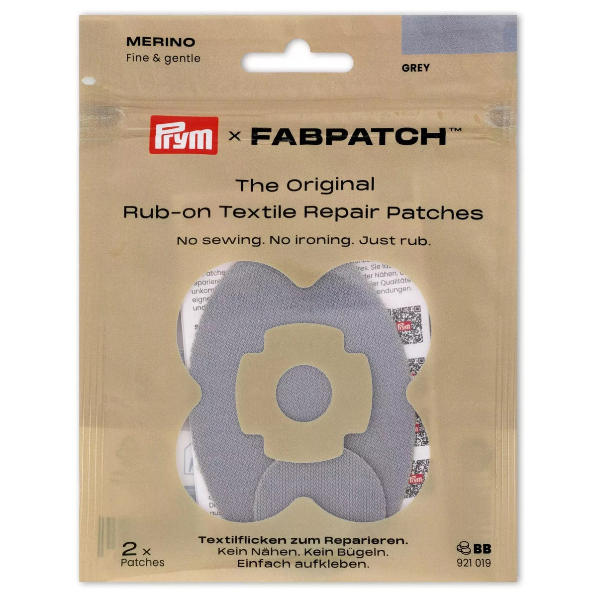 Prym Rub-On Patch MERINO (2 Stück / verschiedene Farben)