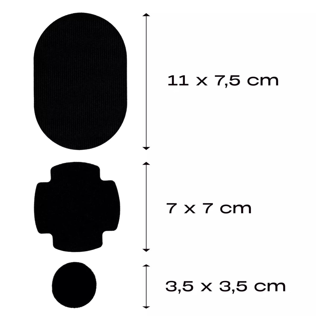 Prym Rub-On Patch REPAIR KIT (3 Stück / schwarz)