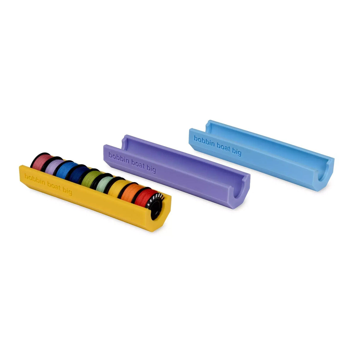 Prym Spulenhalter Bobbin Boat Big (gelb/blau/flieder)
