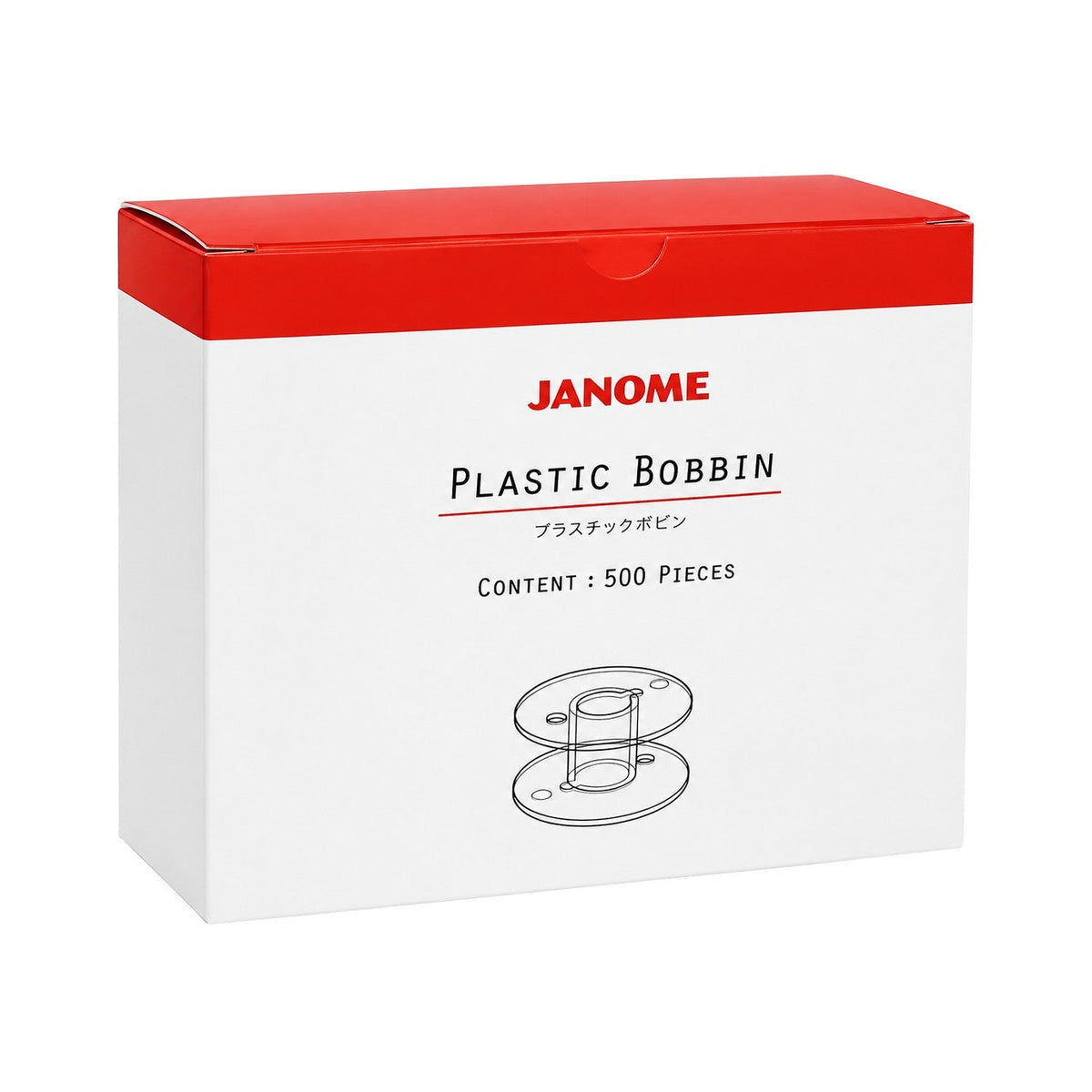 Janome Kunststoff Spulen (500er Set / im Karton)