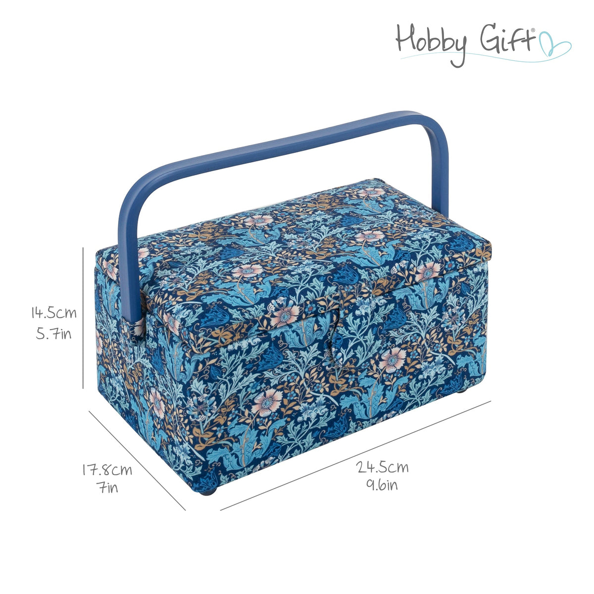 Nähkorb von Hobby Gift Floral (M / 17,8 x 24,5 x 14,5 cm)