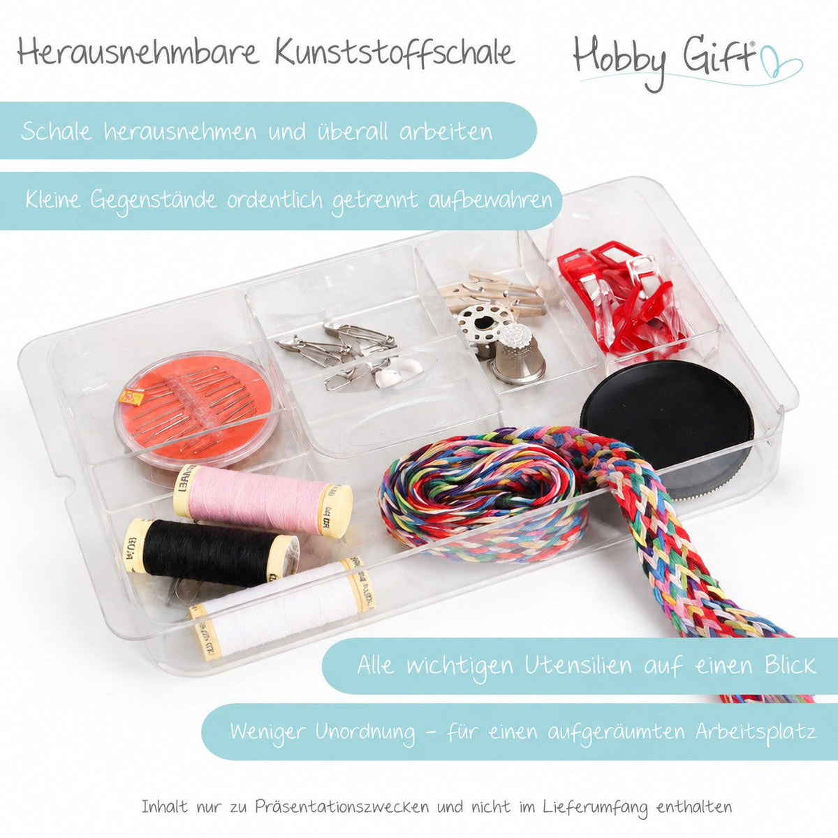 Nähkorb von Hobby Gift Floral (M / 17,8 x 24,5 x 14,5 cm)