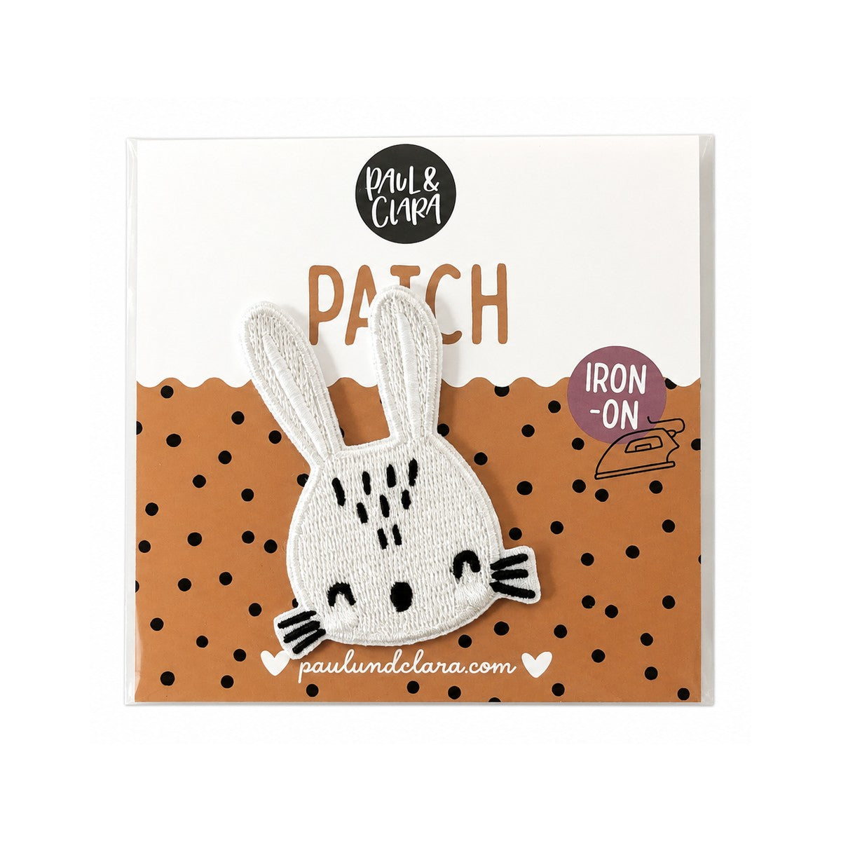 Paul und Clara Iron-On Patch Hase zum Aufbügeln