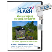 Nähwelt Flach Stickmuster-USB "Waldspaziergang durch die Jahreszeiten"