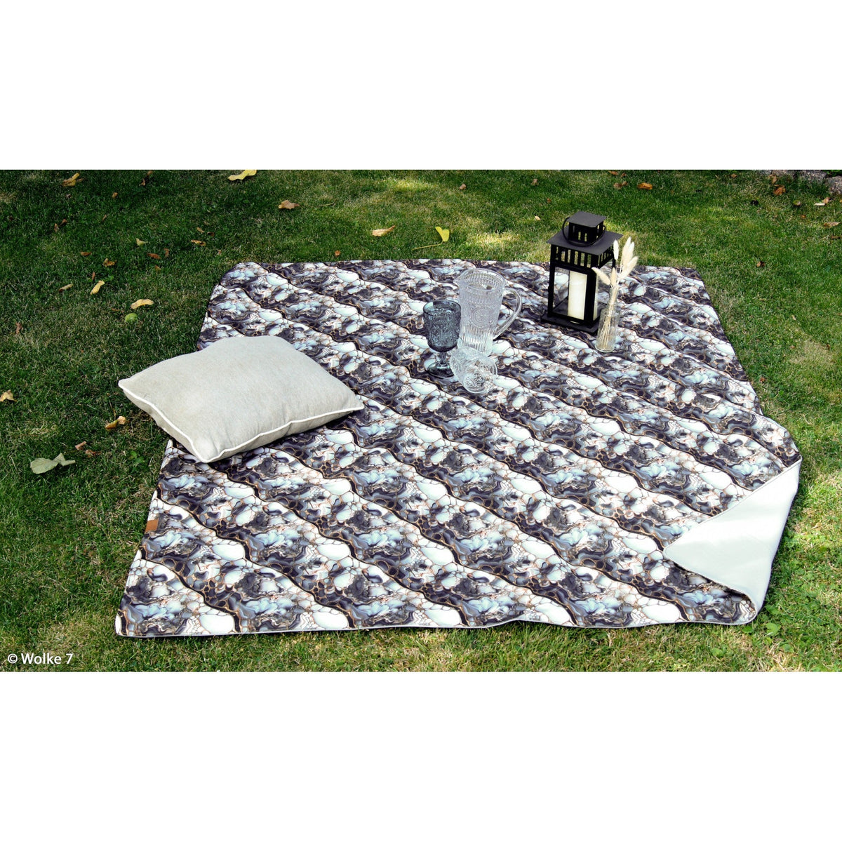 Swafing Oxfordgewebe/Outdoorstoff Liquid Art Flowing Bloom by Sarah Mariam (wasserabweisend)