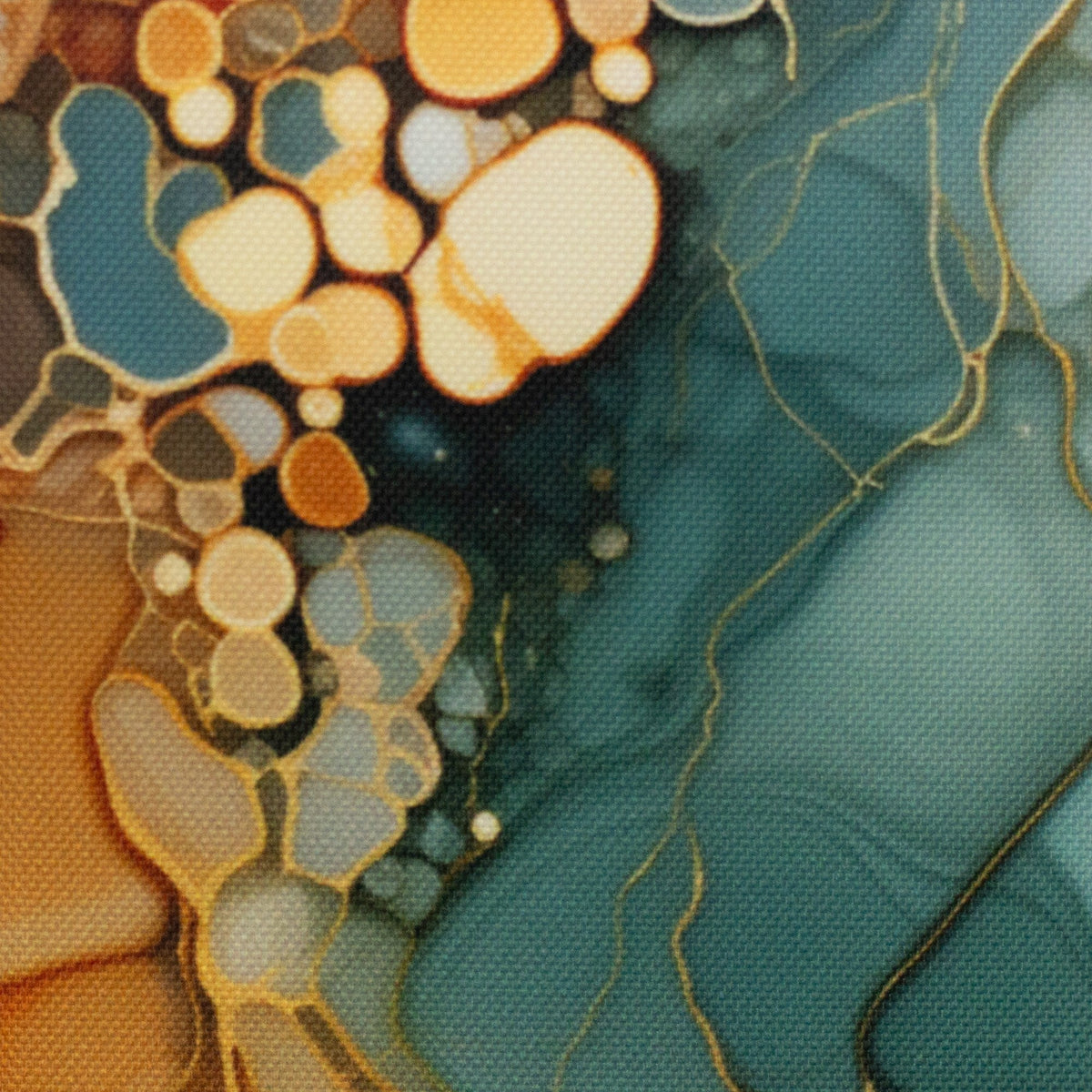 Swafing Oxfordgewebe/Outdoorstoff Liquid Art Flowing Bloom by Sarah Mariam (wasserabweisend)