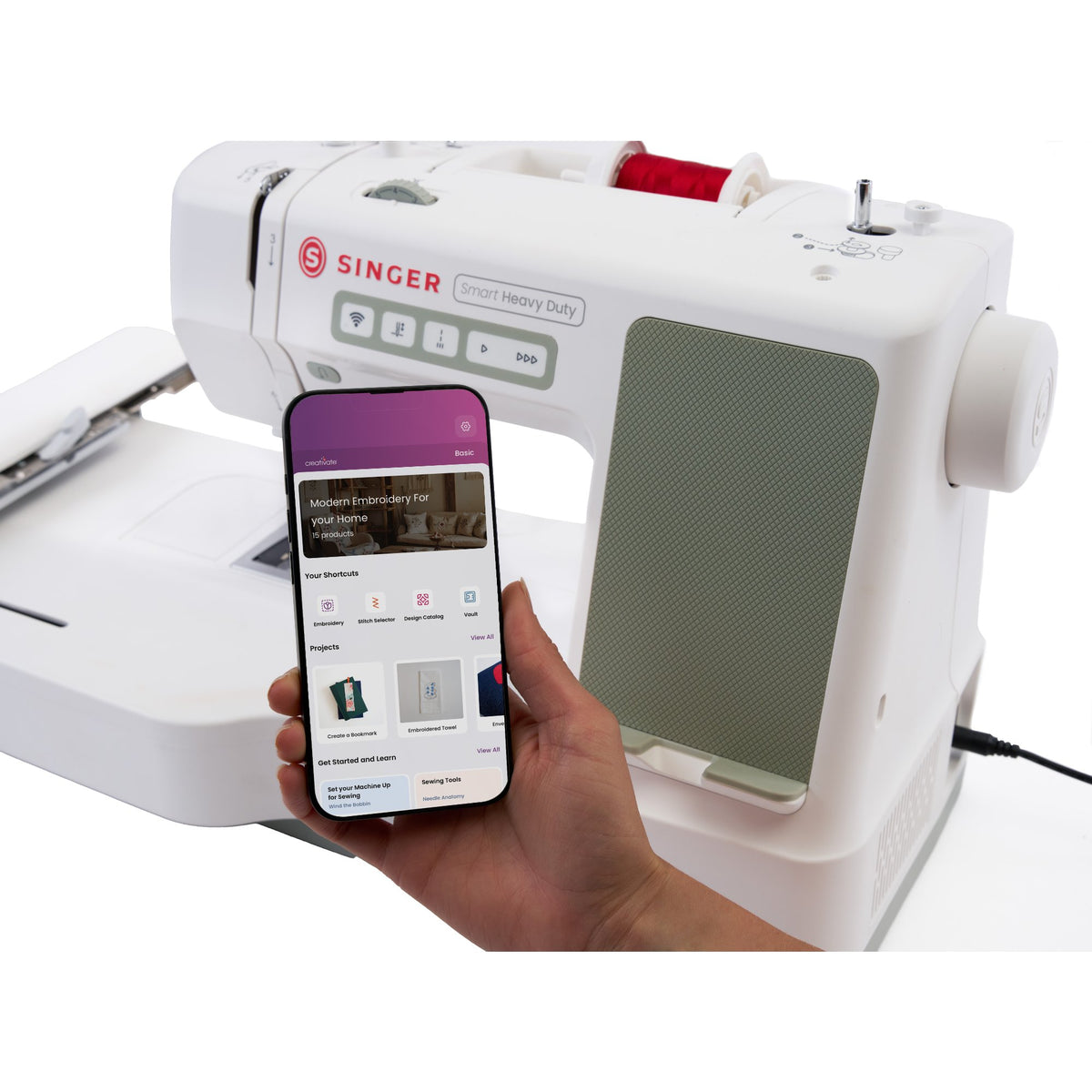 Singer Smart Heavy Duty 9125 Näh- und Stickmaschine inklusive Stickmodul