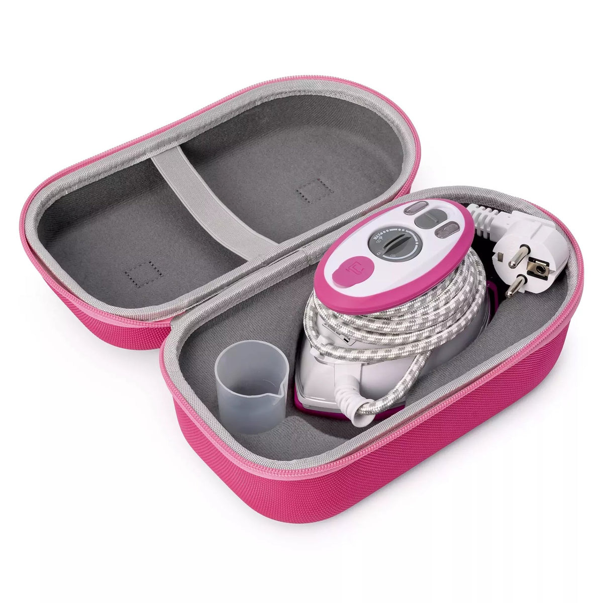 Prym Dampfbügeleisen MINI Set (pink / Euro-Schuko-Stecker)