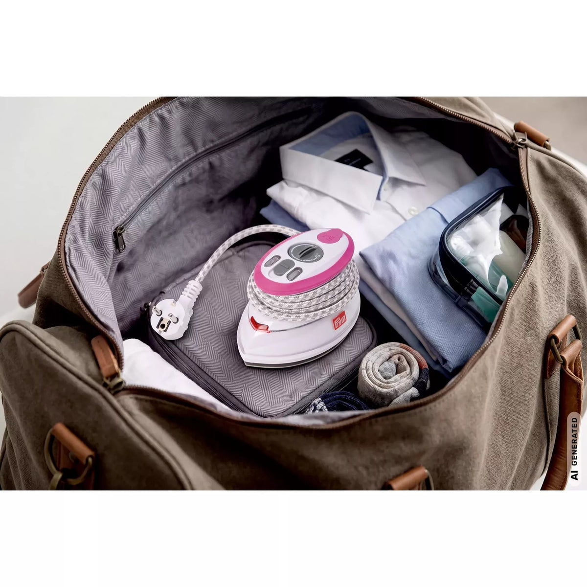 Prym Dampfbügeleisen MINI Set (pink / Euro-Schuko-Stecker)