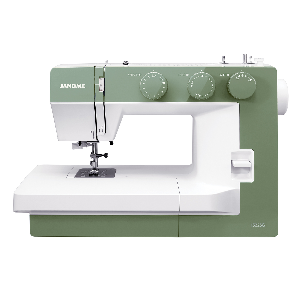 Janome 1522SG mechanische Nähmaschine (rauchgrün)