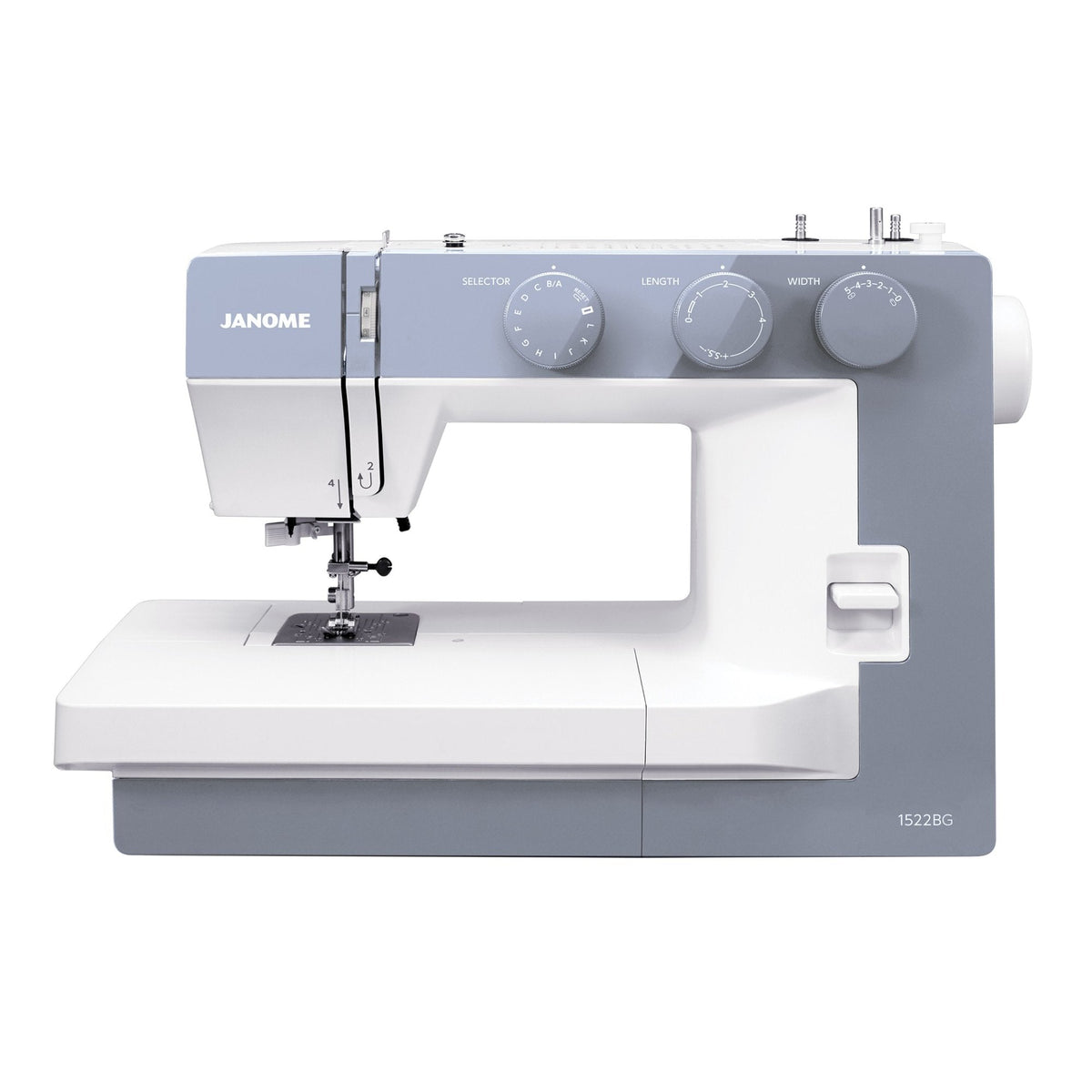 Janome 1522BG mechanische Nähmaschine (blaugrau)