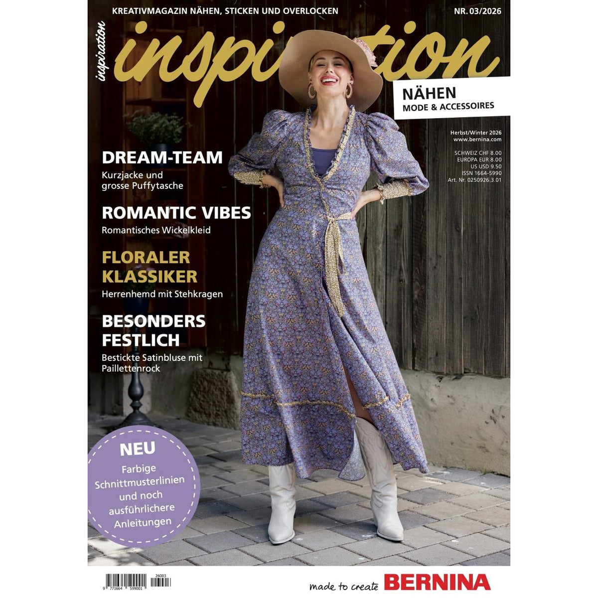 Bernina "Inspiration - Nähen" 03/26 Magazin
