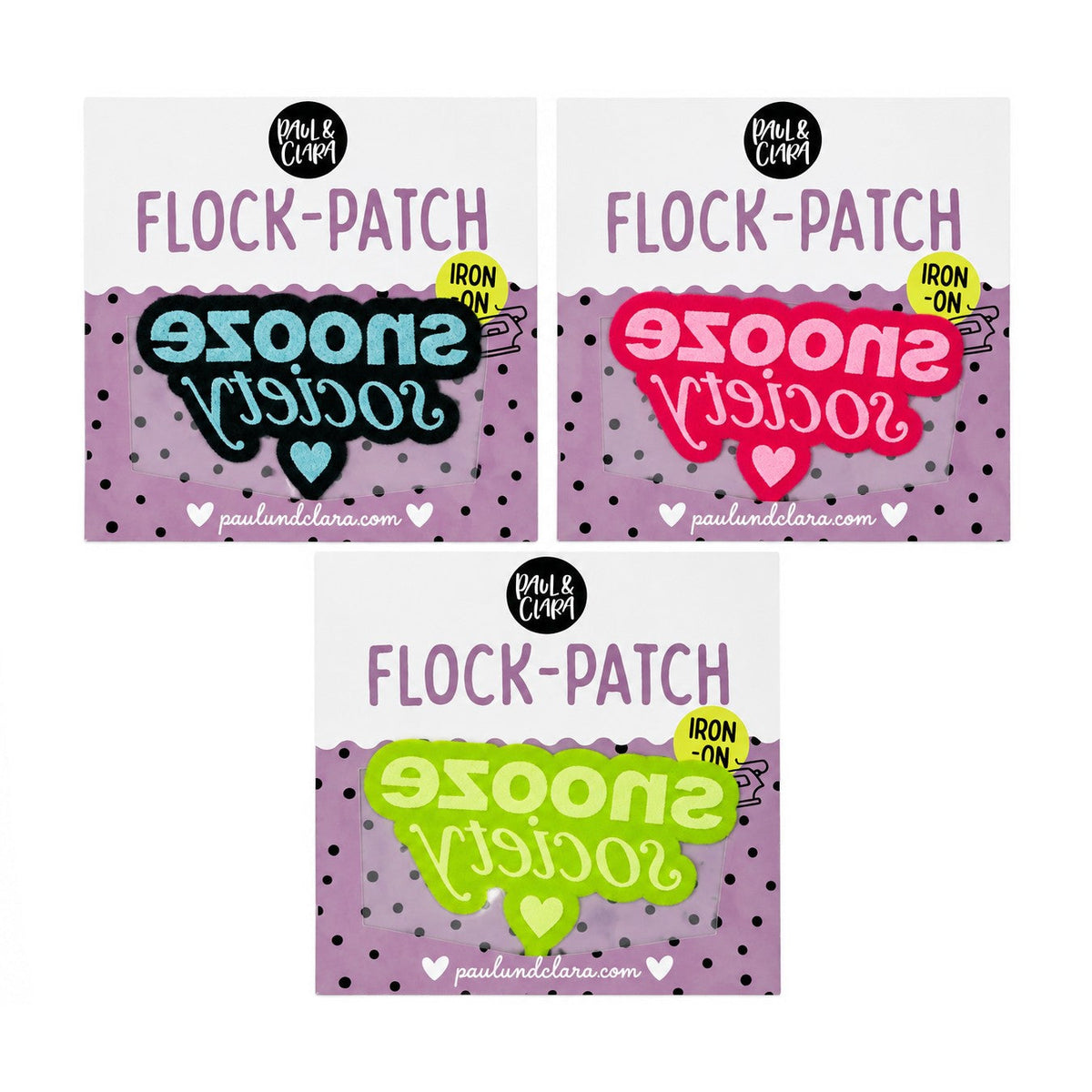 Paul und Clara Flock Patch Snooze Society (Iron-On)