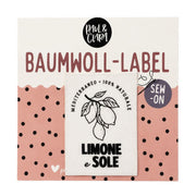 Paul und Clara XXL Baumwolllabel Limone E Sole