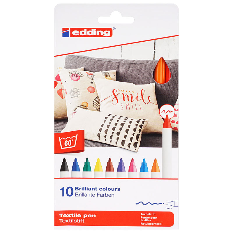 Edding 4600 textile marker Box (Basic / 10 Farben)