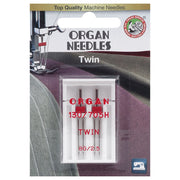 Organ Zwillingsnadel / Stärke 80 (Nadelabstand 2,5 mm / 130/705 HZ / 2 Nadeln)