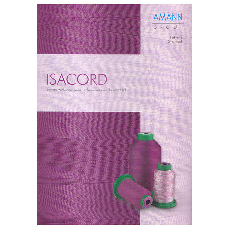 Amann Mettler Isacord Farbkarte (mit echten Fäden)