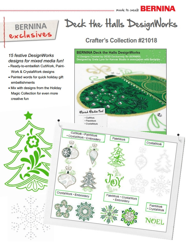 Bernina Stickkollektion Nr. 21018 Deck the Halls DesignWorks