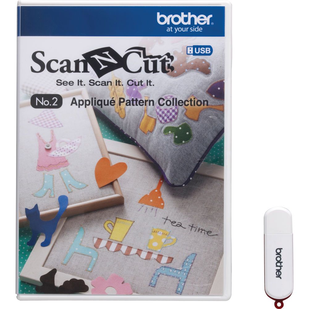 Brother ScanNCut Designs No.2 Applikationsmuster-Sammlung