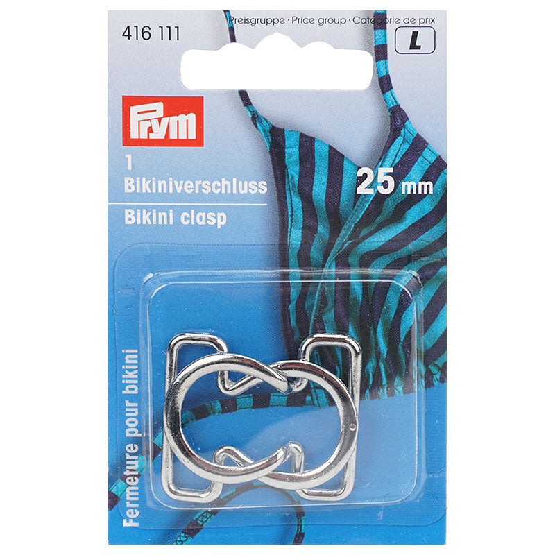 Prym Bikiniverschluss (25 mm/ silberfarbig/ 1 St.)
