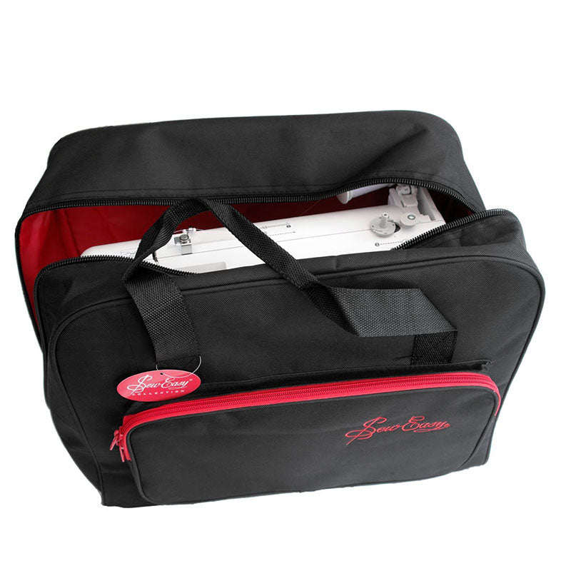Sew Easy Nähmaschinentasche (schwarz/rot)