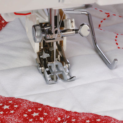 Janome Obertransportfuß mit Kantenlineal (geschlossen CB-Greifer)