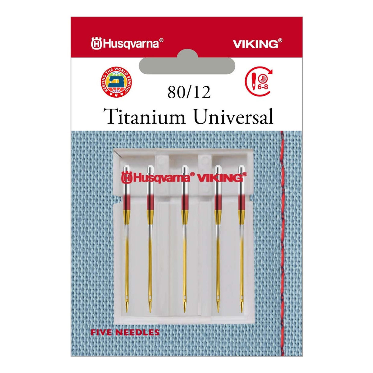 Husqvarna Viking Titanium Universalnadel 80/ System 130/ 705H/ 5 Nadeln