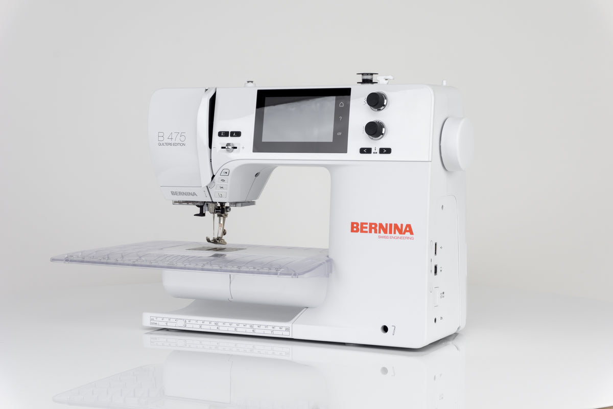 Bernina 475 QE Näh-und Quiltmaschine mit Vollschaftfüßchen