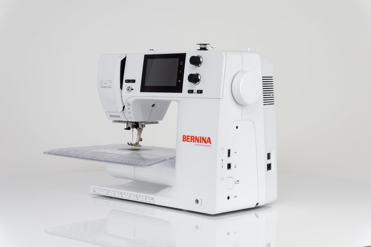 Bernina 475 QE Näh-und Quiltmaschine mit Vollschaftfüßchen