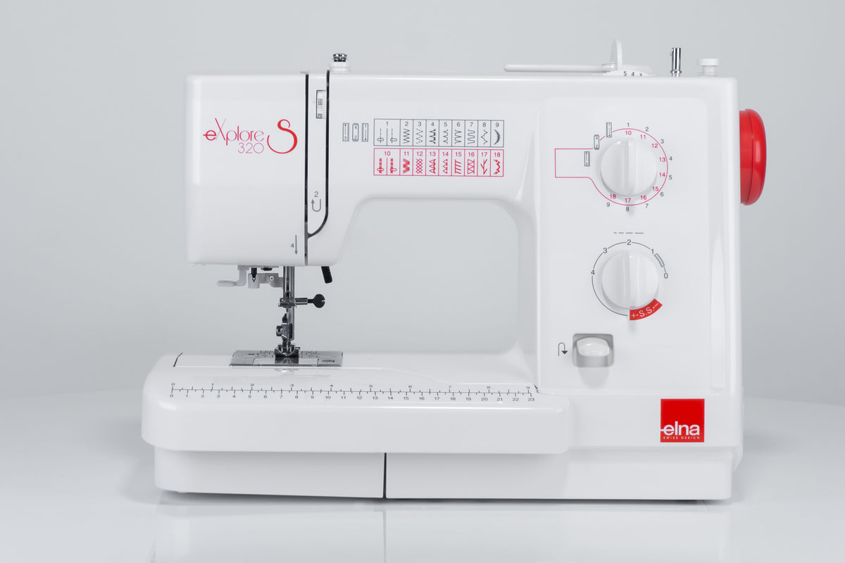 Elna eXplore 320S mechanische Nähmaschine (rot)