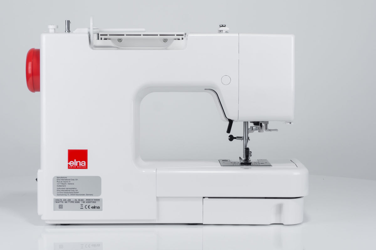 Elna eXplore 320S mechanische Nähmaschine (rot)