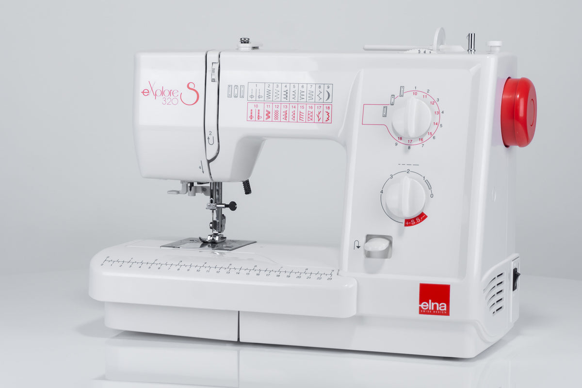 Elna eXplore 320S mechanische Nähmaschine (rot)