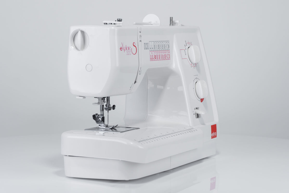 Elna eXplore 320S mechanische Nähmaschine (rot)