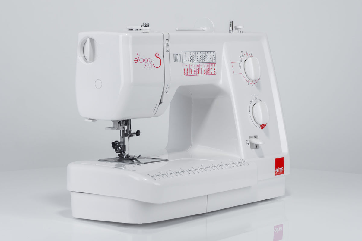 Elna eXplore 320S mechanische Nähmaschine (rot)